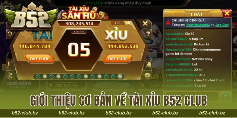 Giới thiệu cơ bản về tài xỉu B52 Club